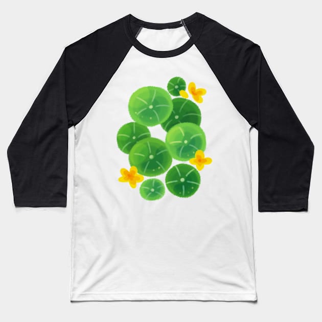 nasturtium Baseball T-Shirt by otterguppy